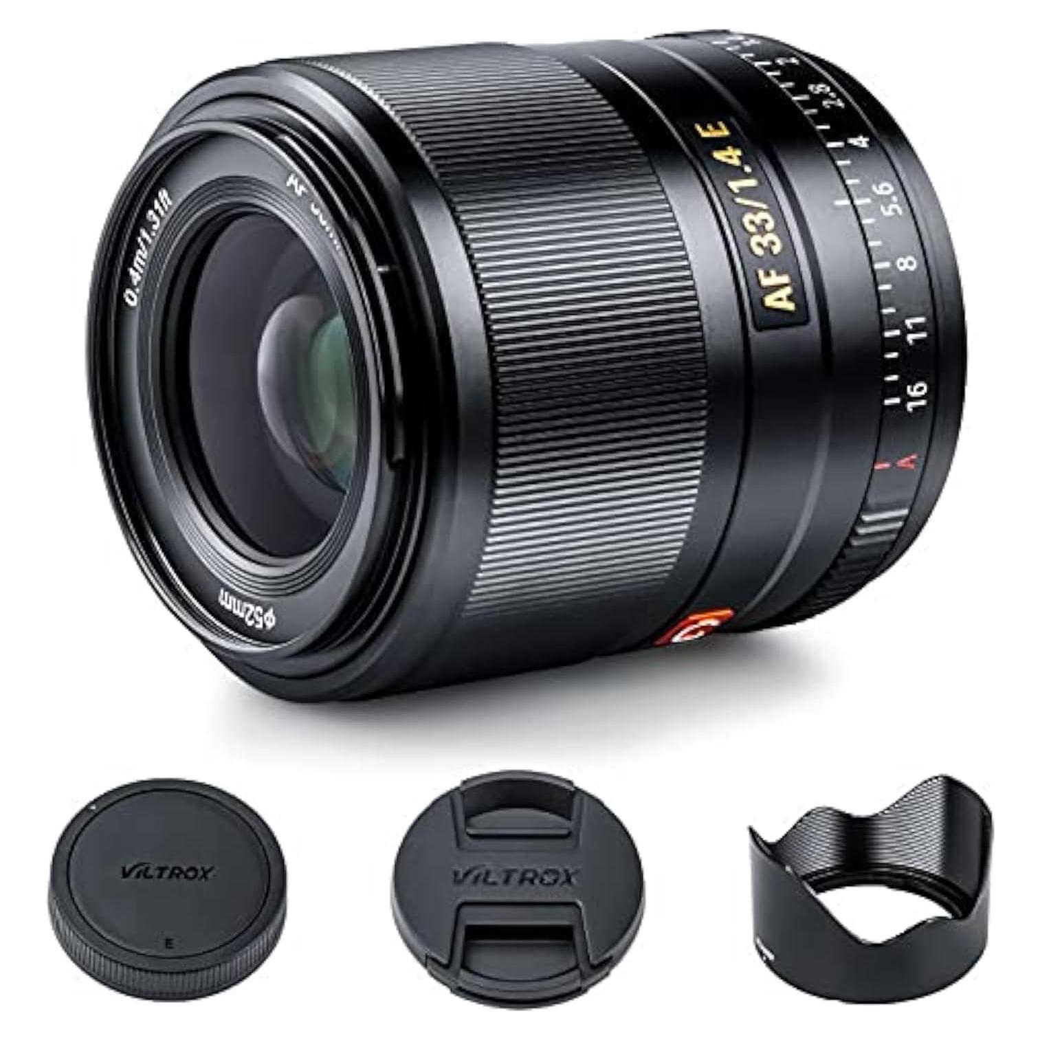 Lente Prime VILTROX 33mm F1.4 para Cámara Sony E-Mount