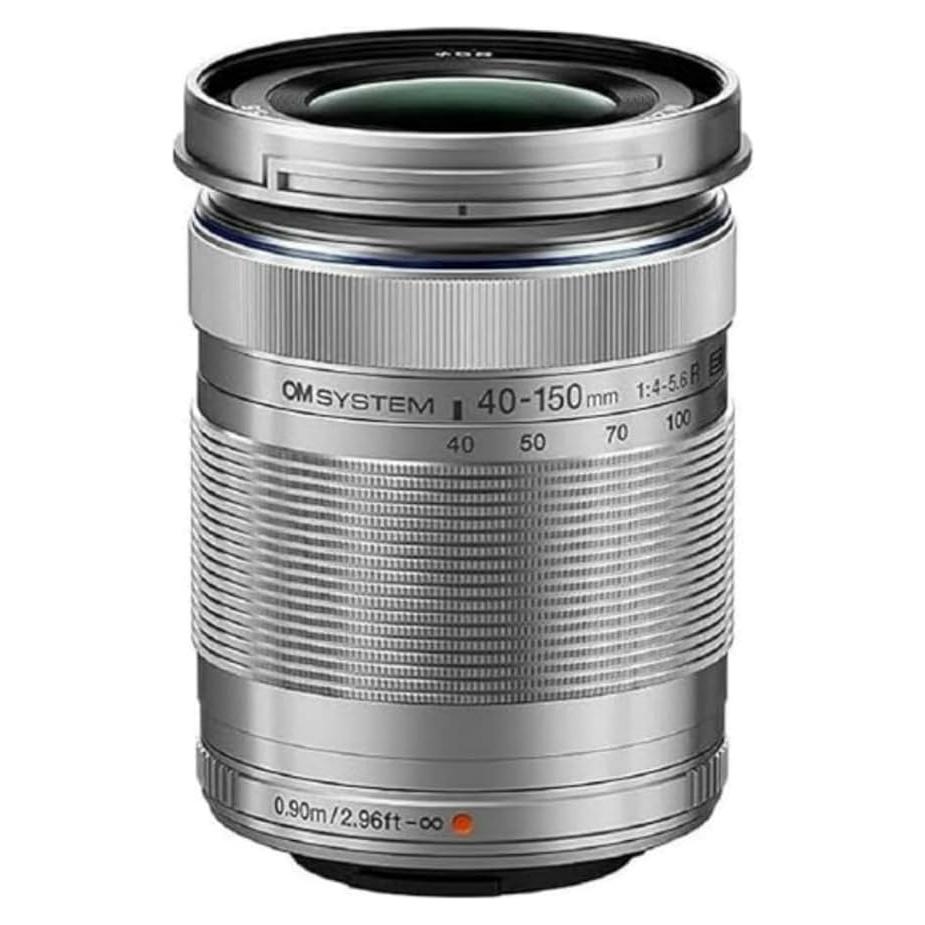 Lente Teleobjetivo Zoom OM SYSTEM M.Zuiko 40-150mm F4-5.6 R Plata
