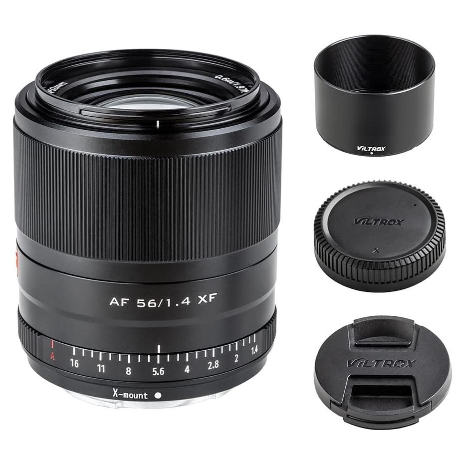 Lente VILTROX 56mm F1.4 AF para cámaras Fuji Montura X