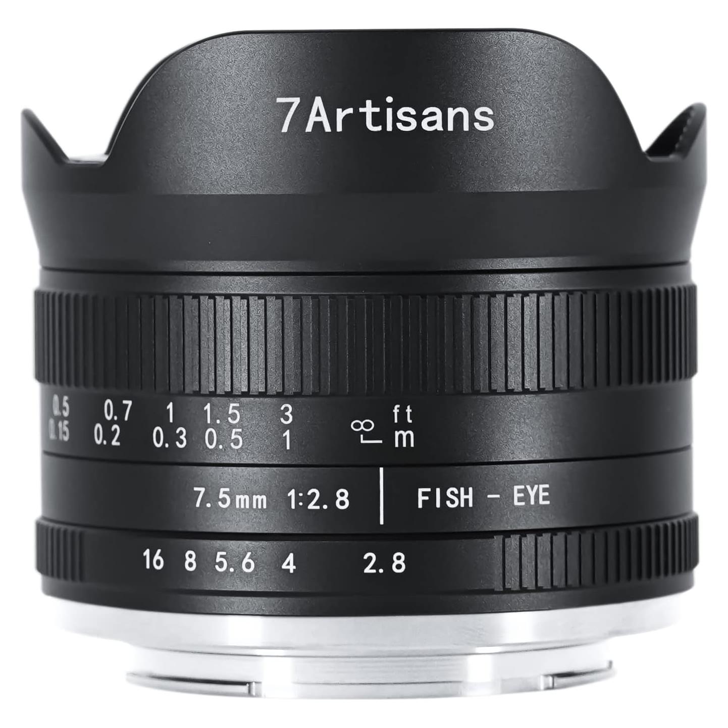 Lente Ojo de Pez 7artisans 7.5mm F2.8 II para Fujifilm FX