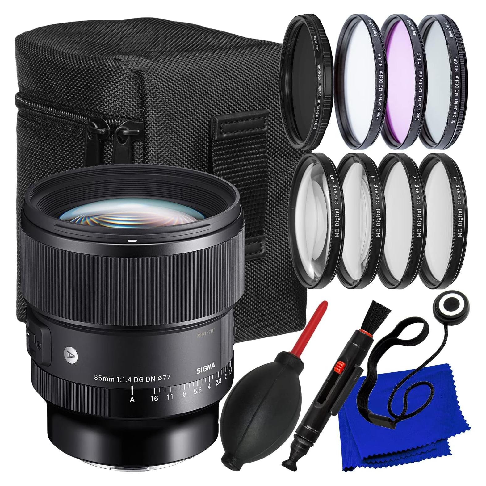 Lente Sigma 85mm f/1.4 DG DN Art para Sony E + Kit de Filtros 17P