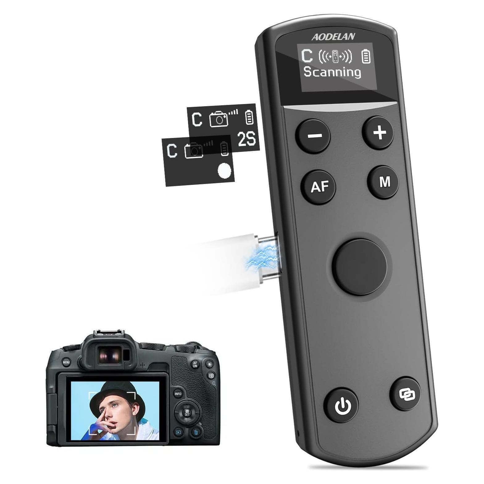 Control Remoto Inalámbrico AODELAN para Canon con Pantalla OLED