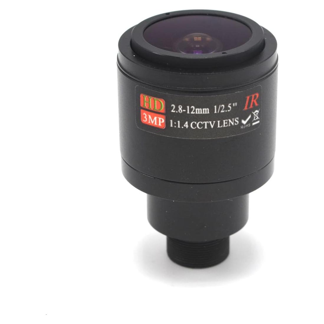 Lente de Zoom Vari-Focal 2.8-12mm XENOCAM para CCTV HD 3MP