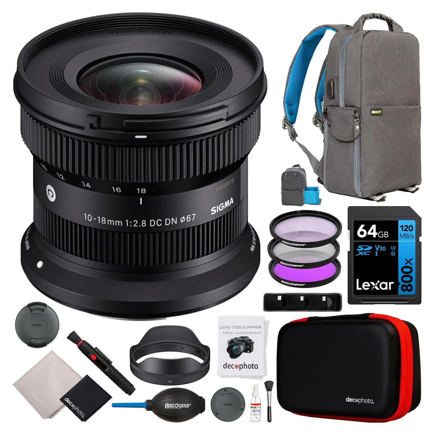Lente Sigma 10-18mm F2.8 DC DN APS-C para Canon RF-Mount