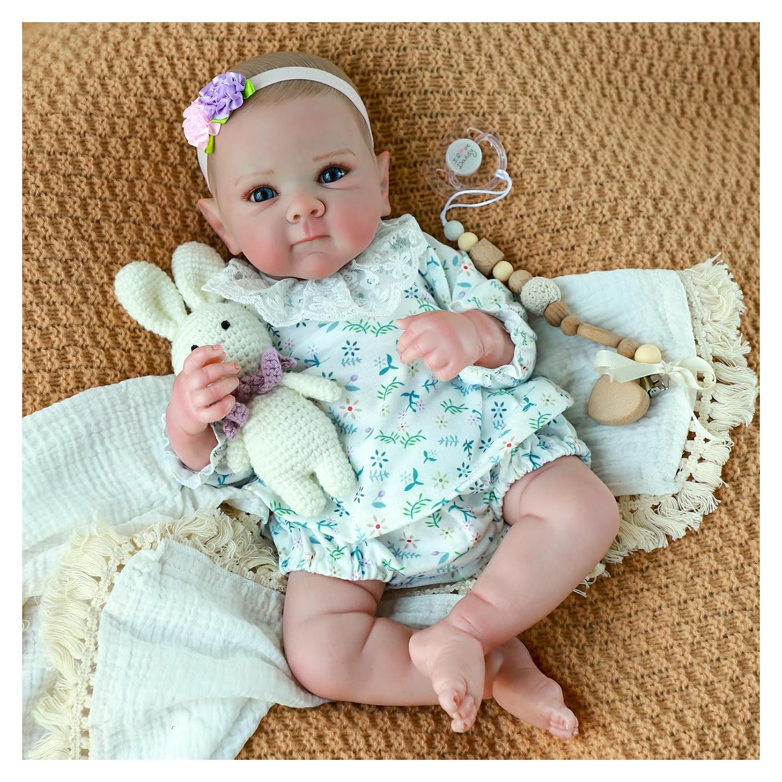 Muñeca de bebé renacida WOOROY 50.8 cm silicona realista