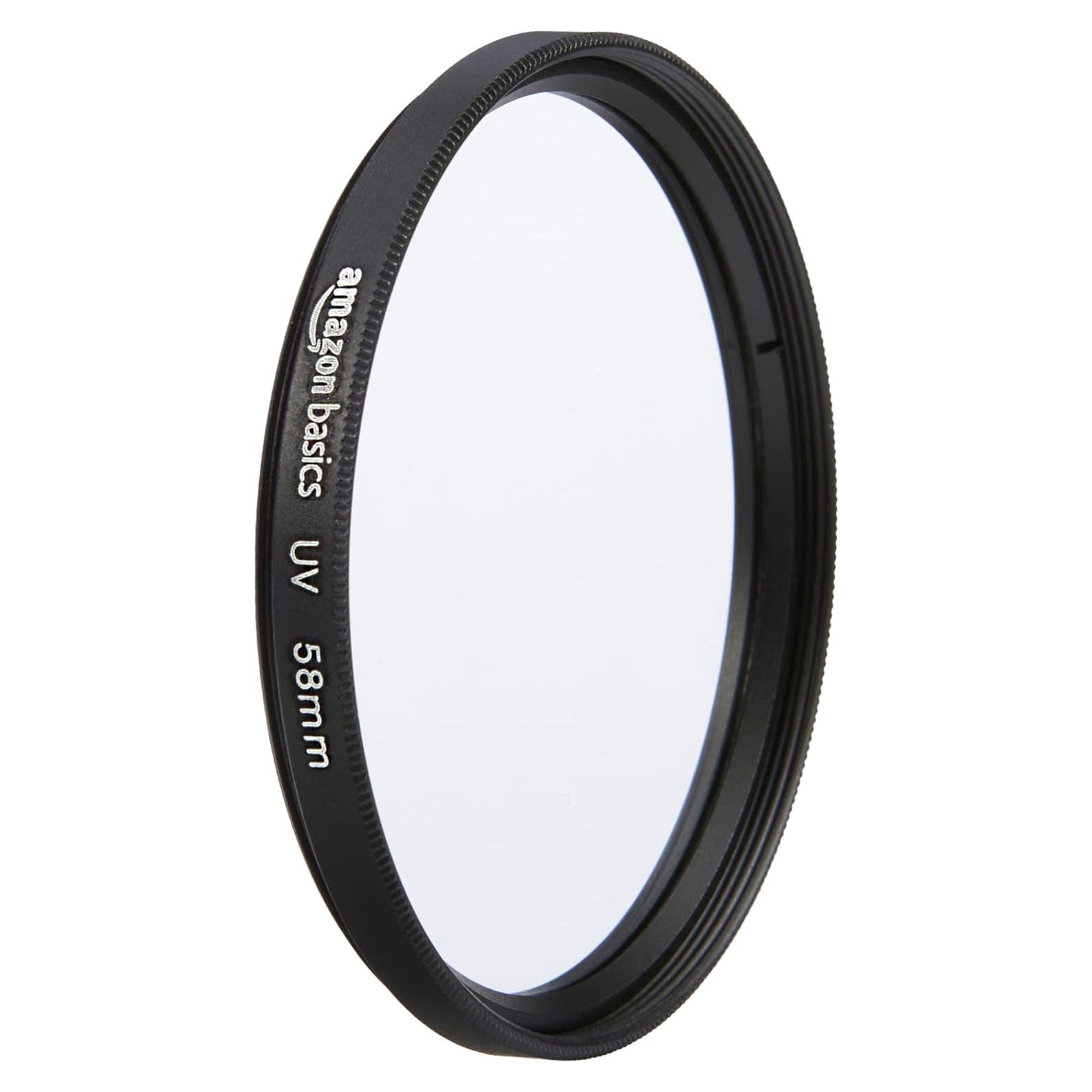 Filtro de lente UV Amazon Basics 58mm - Protección diaria