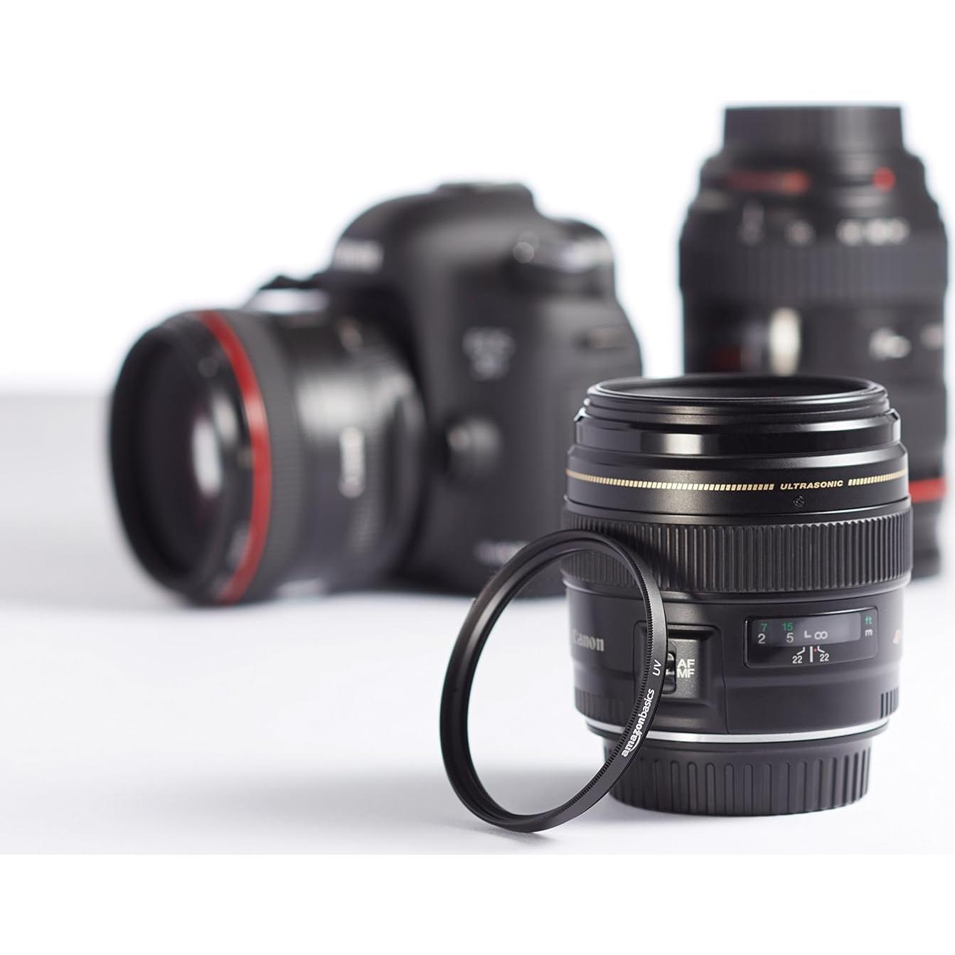 Filtro de lente UV Amazon Basics 58mm - Protección diaria