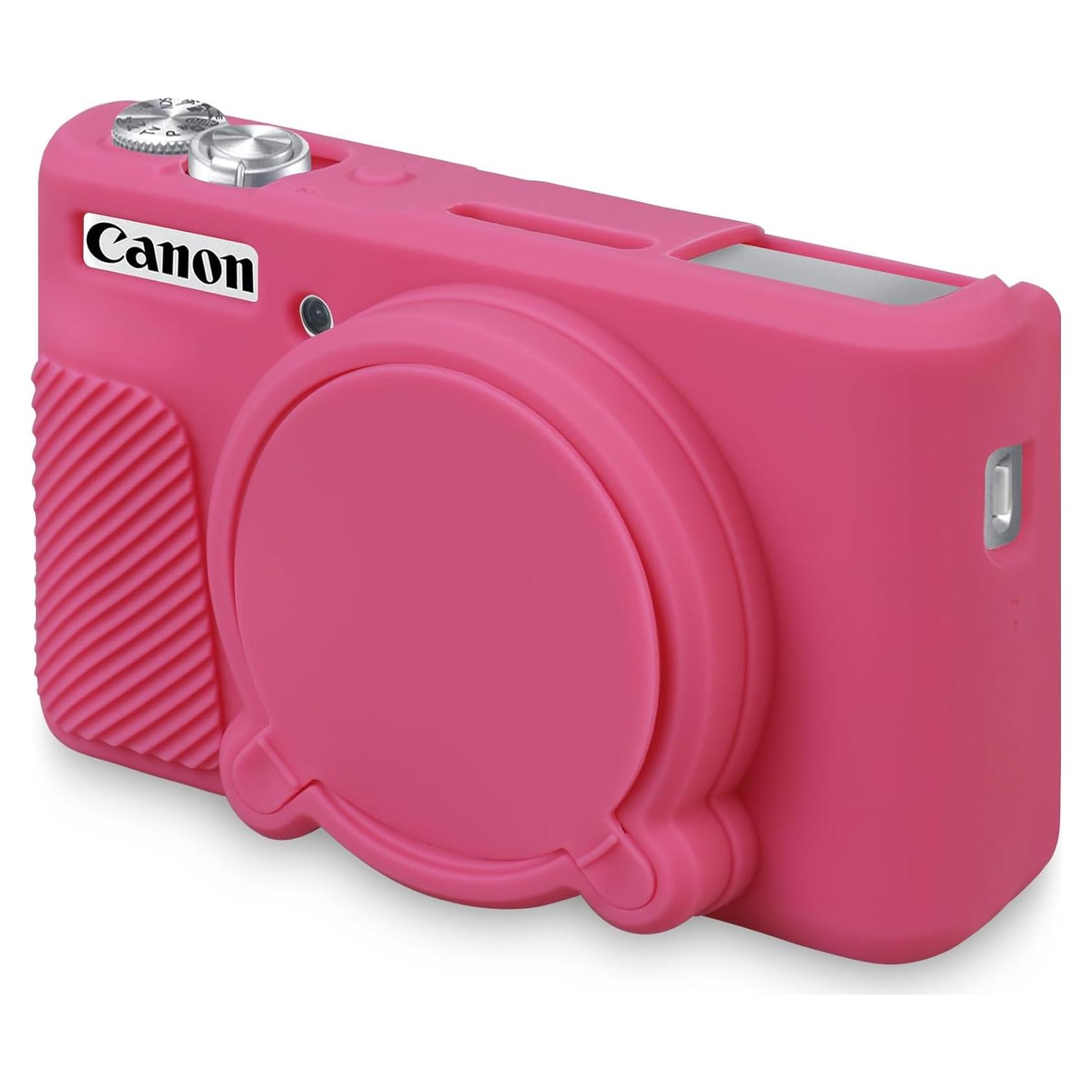 Funda de Silicona BOVKE para Cámara Canon PowerShot SX740/SX730 - Rosa Durazno