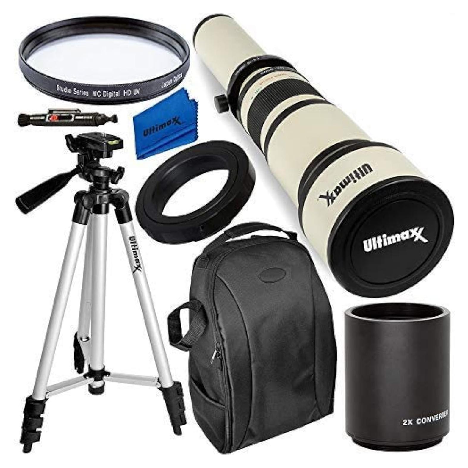 Lente Telefoto Zoom Ultimaxx 650-1300mm para Nikon DSLR