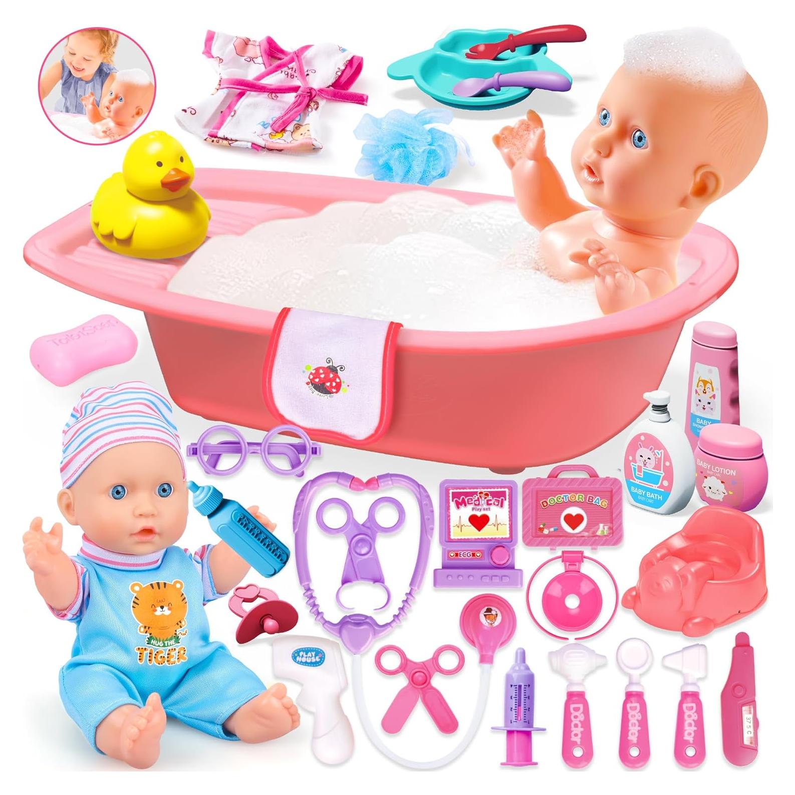 Set de Baño y Doctor 30PCS PROOU para Muñecas