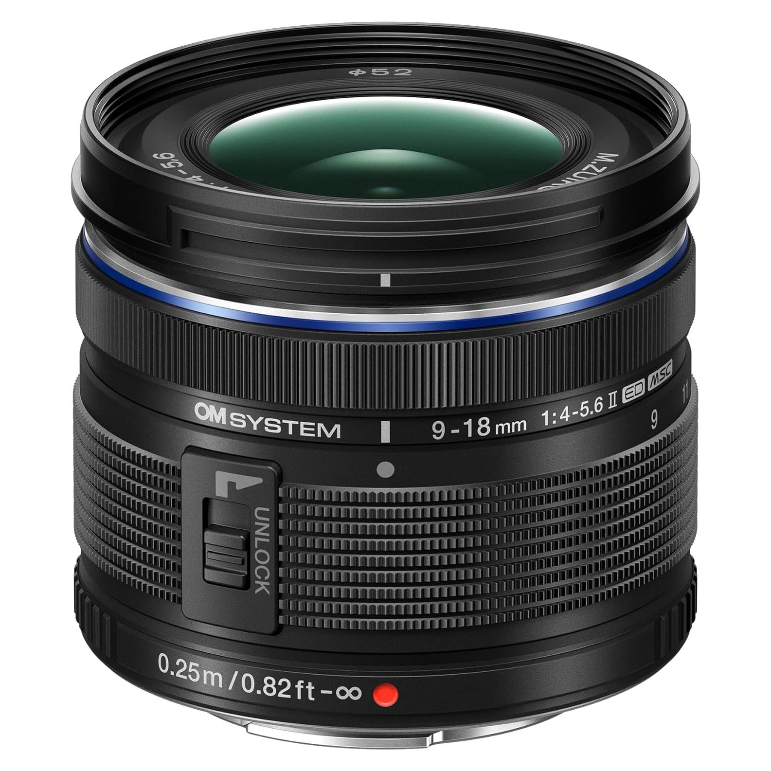 Lente Gran Angular OM SYSTEM M.Zuiko 9-18mm F4.0-5.6 II para MFT