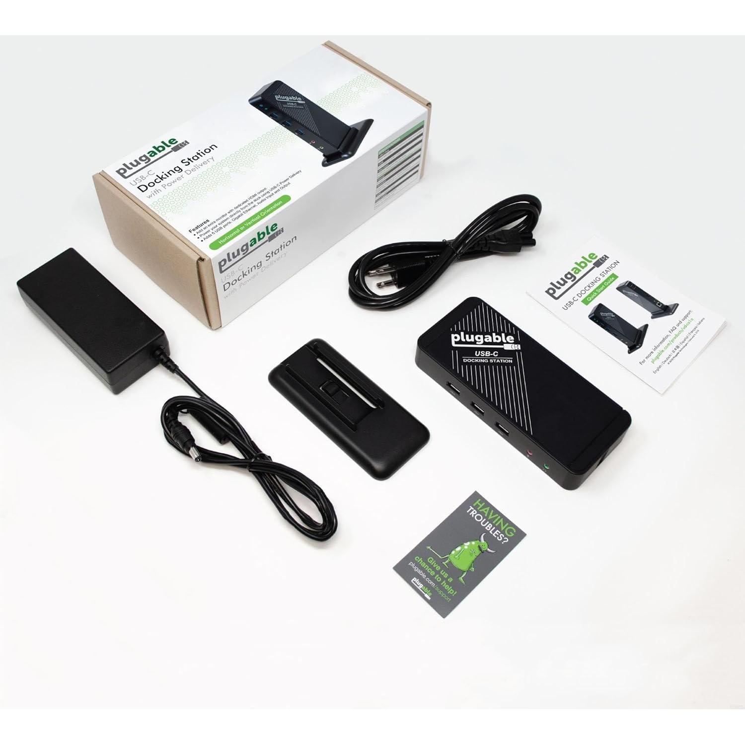 Dock USB-C Plugable UD-CA1A HDMI 4K 60W para iPhone y más