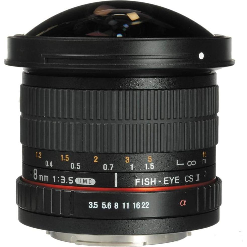 Lente Ojo de Pez Rokinon 8mm f/3.5 HD para Sony E