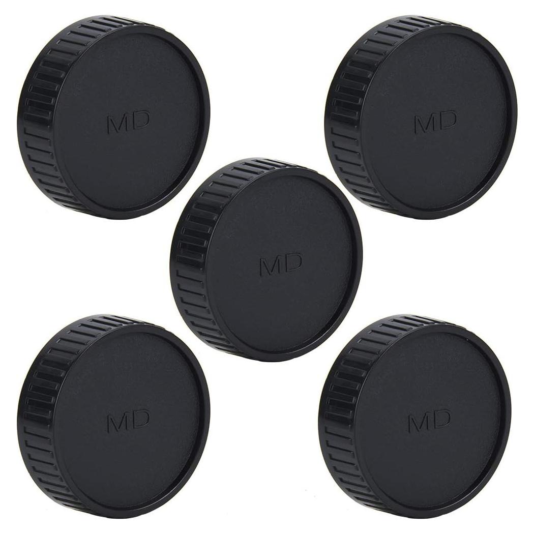 5 Piezas Tapa Trasera de Lente Minolta Montura MD - Plástico