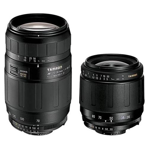 Kit de Lentes de Zoom Tamron AF28-80mm y AF70-300mm DSLR