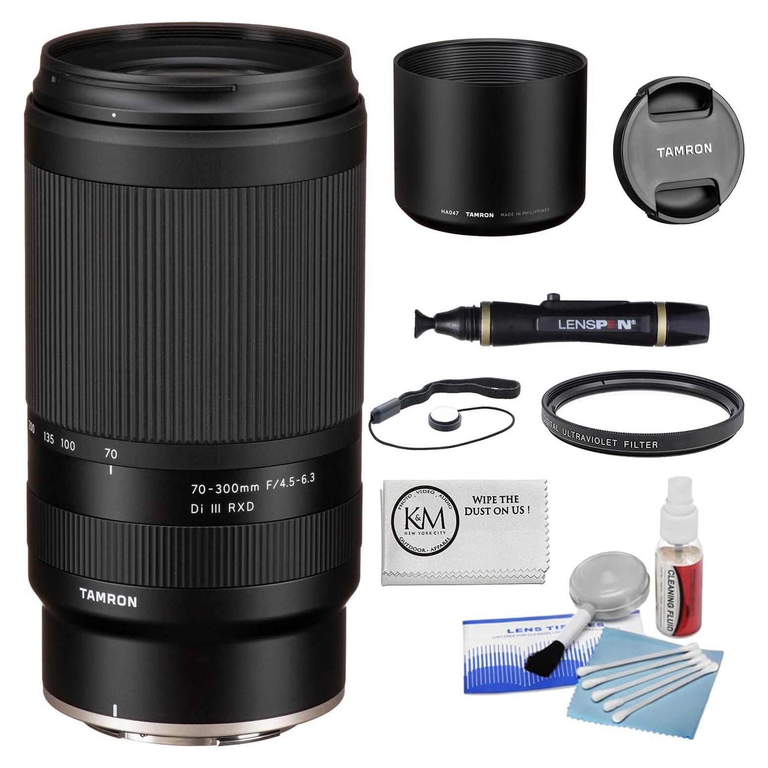 Lente Tamron 70-300mm f/4.5-6.3 Di III RXD para Nikon Z + Kit de Limpieza