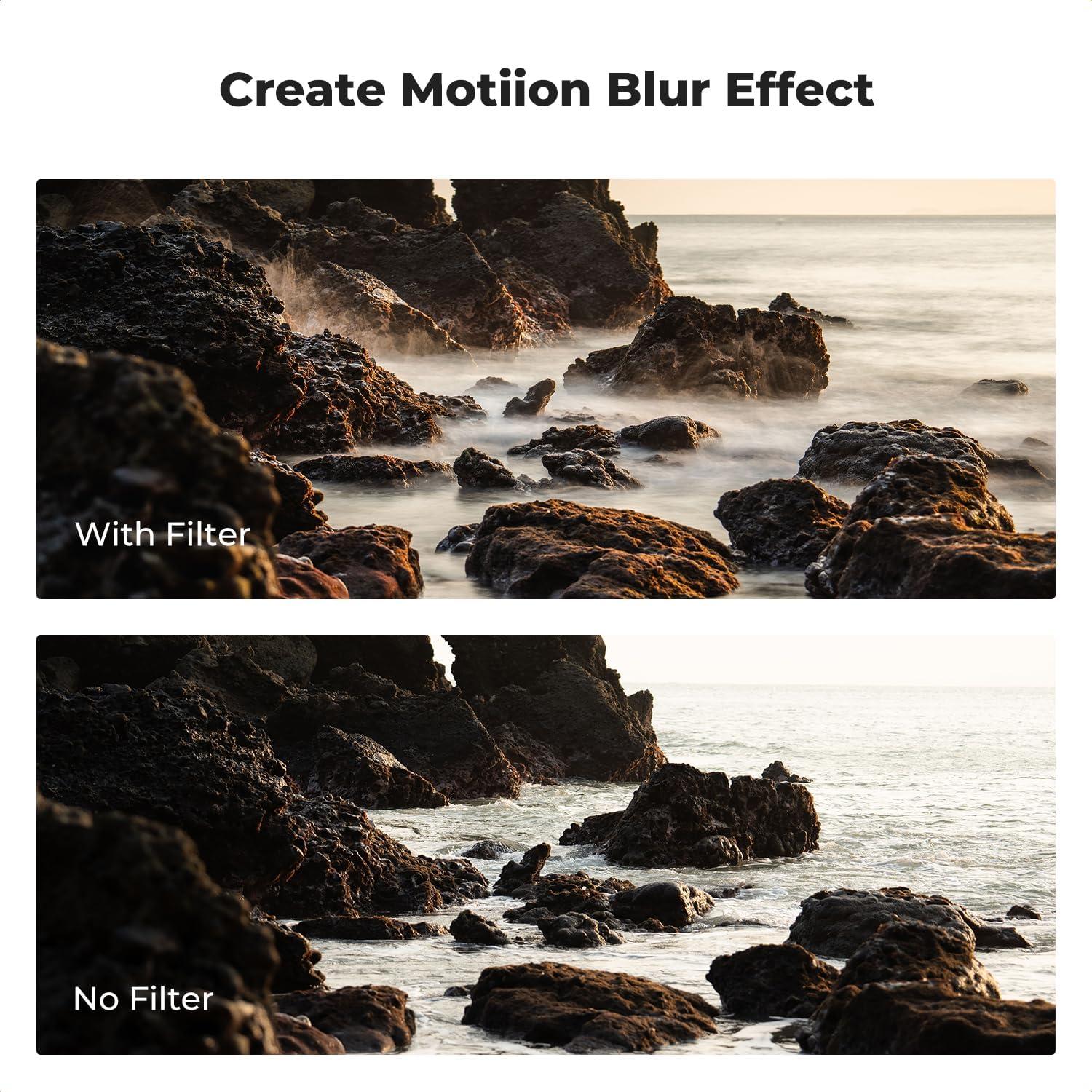 Filtro ND Variable K&F Concept 77mm ND2-ND400 Vidrio AGC