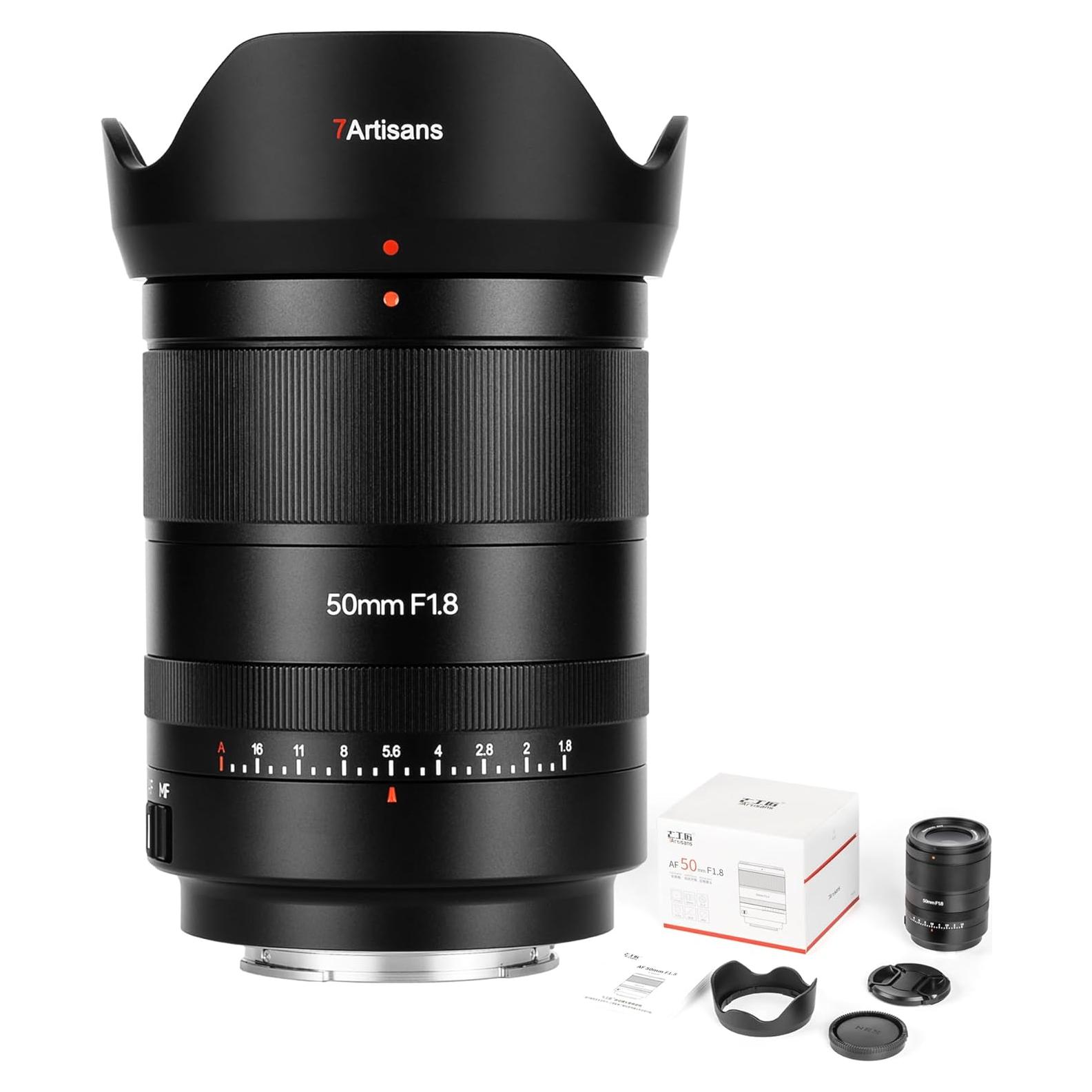 Lente 7artisans AF 50mm F1.8 para Montura L - Enfoque Automático