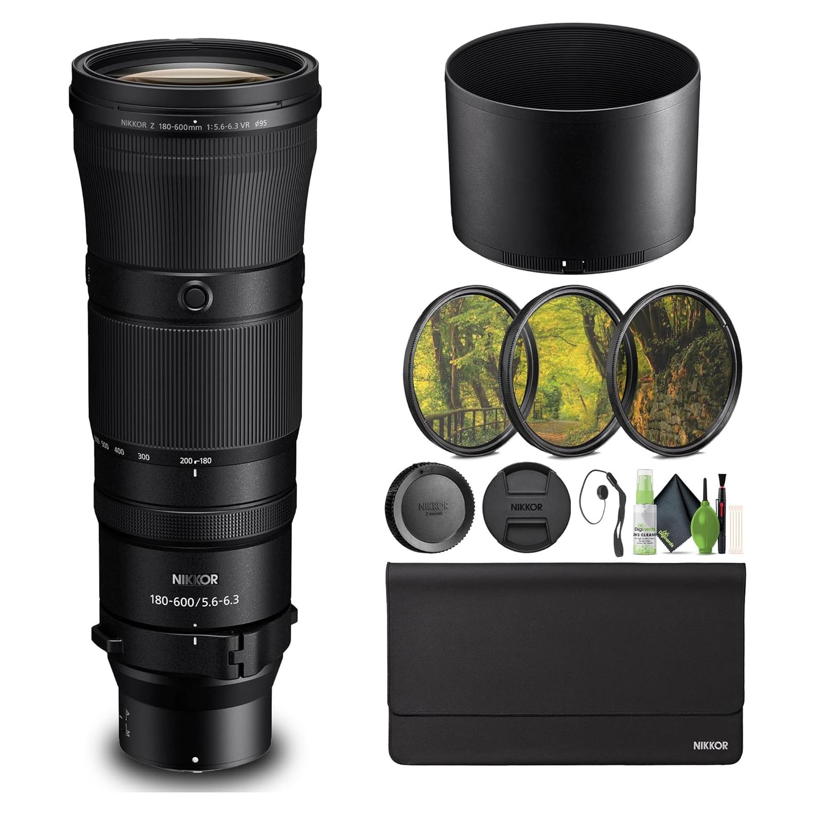 Lente Nikon NIKKOR Z 180-600mm f/5.6-6.3 VR + Kit de Filtros
