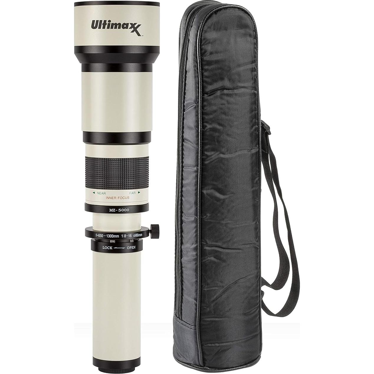 Lente Telefoto Zoom Ultimaxx 650-1300mm para Nikon