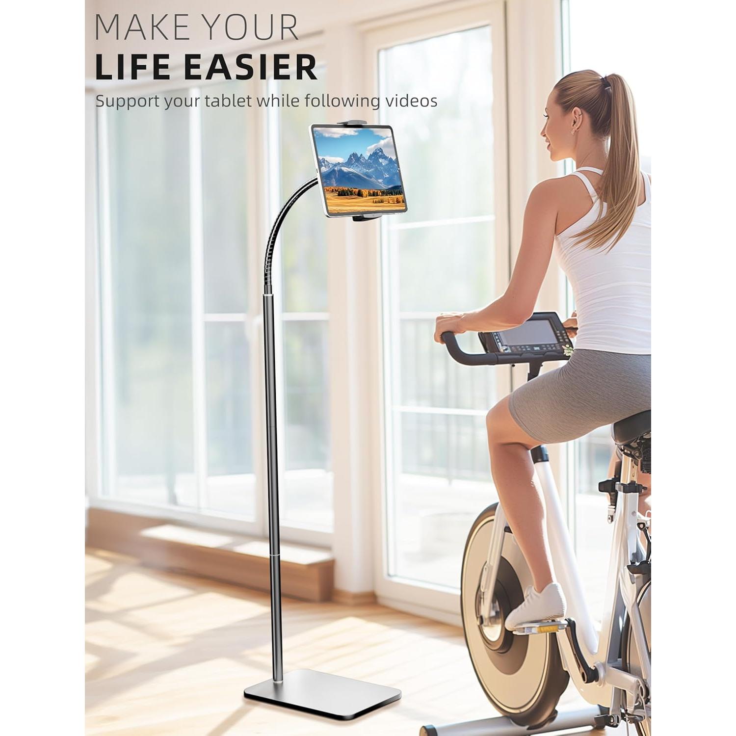 Soporte de Piso Ajustable LanPavilion para iPad y Tabletas