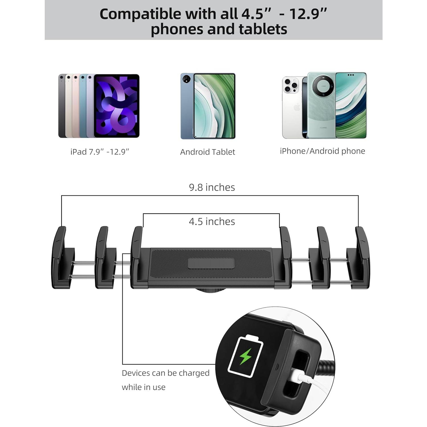 Soporte de Piso Ajustable LanPavilion para iPad y Tabletas