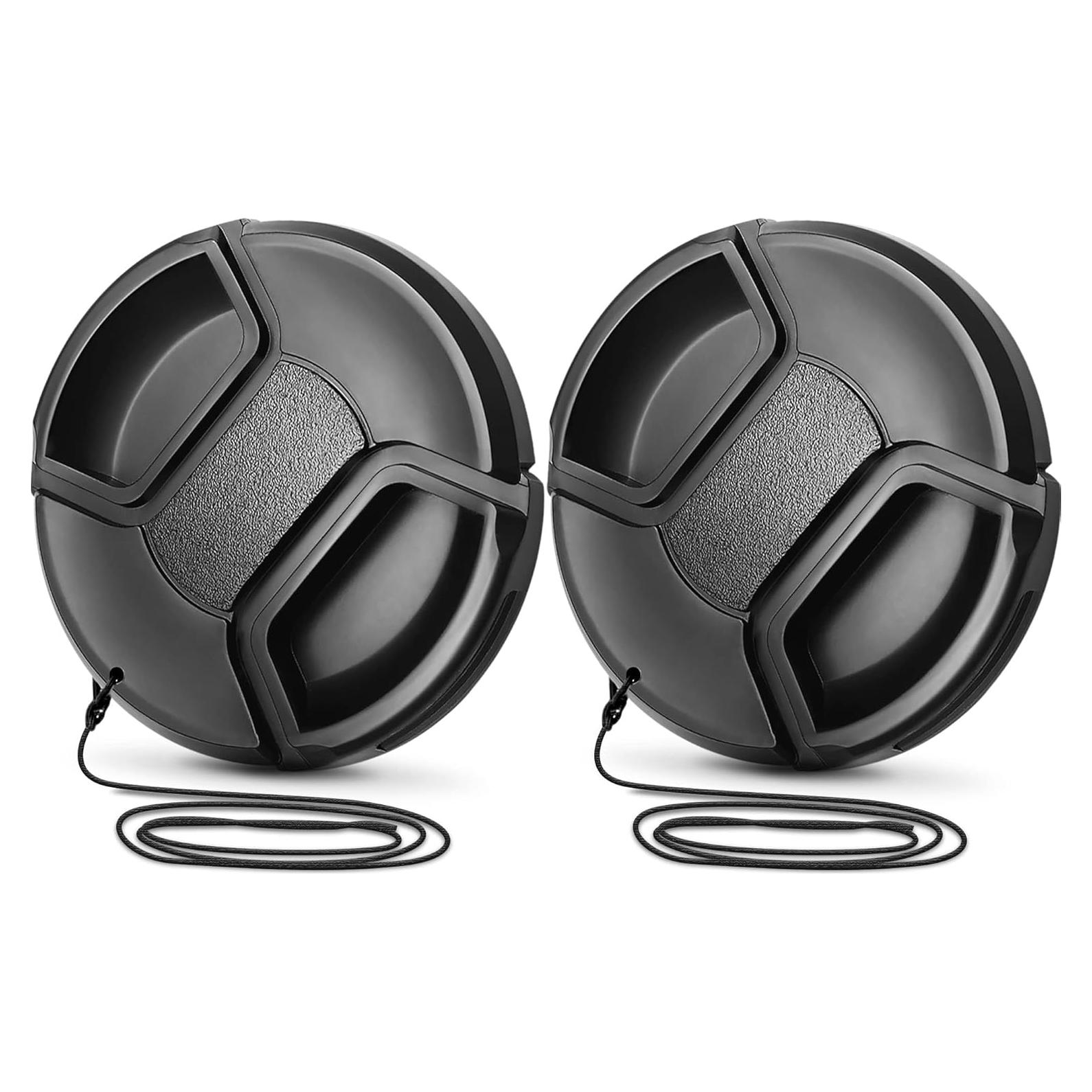 Tapa de lente 55mm Altura Photo - Paquete de 2 para Nikon y Sony