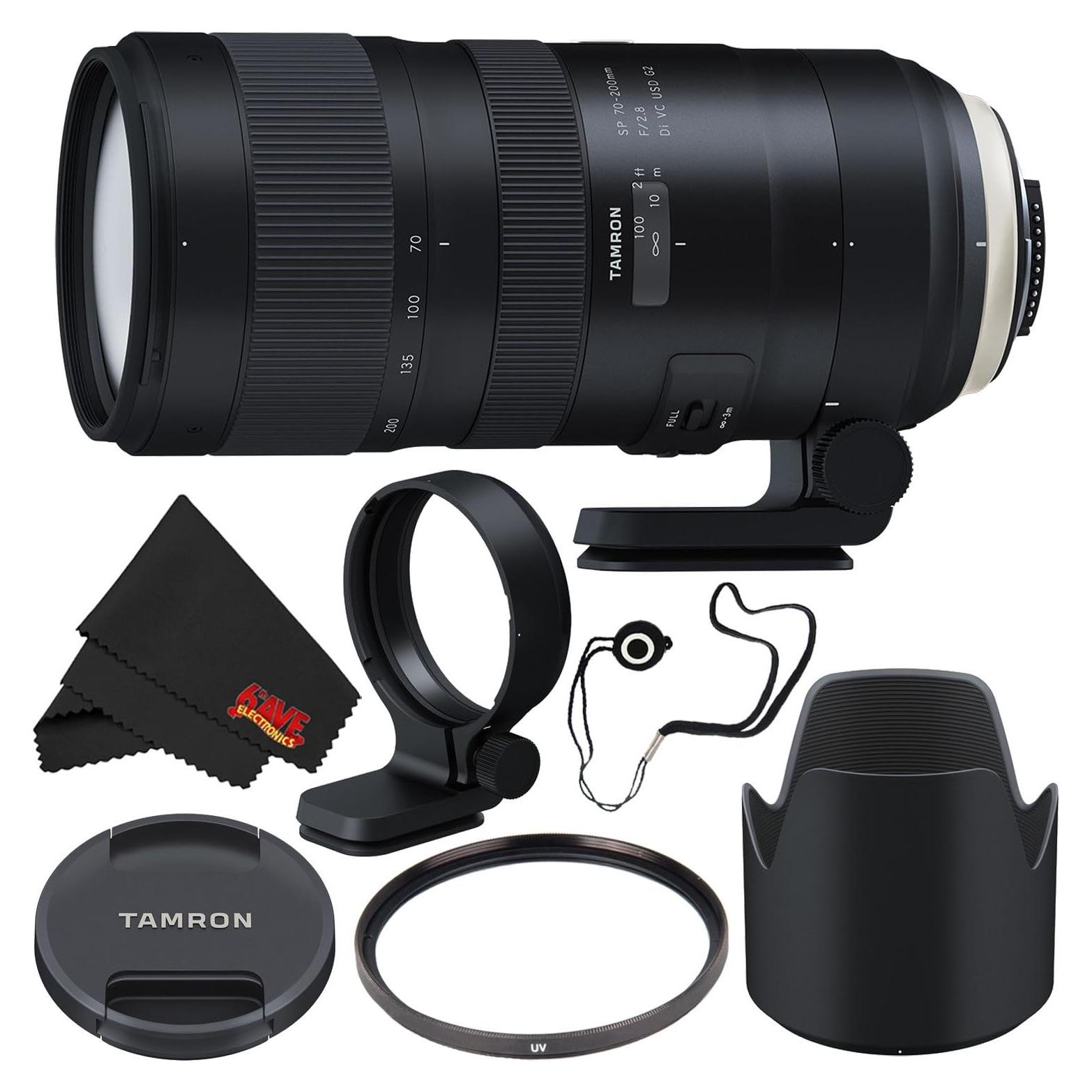 Lente Tamron SP 70-200mm f/2.8 Di VC USD G2 para Nikon F + Filtro UV 77mm