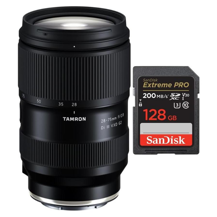 Lente Tamron 28-75mm F/2.8 Di III VXD G2 para Sony E + Tarjeta 128GB