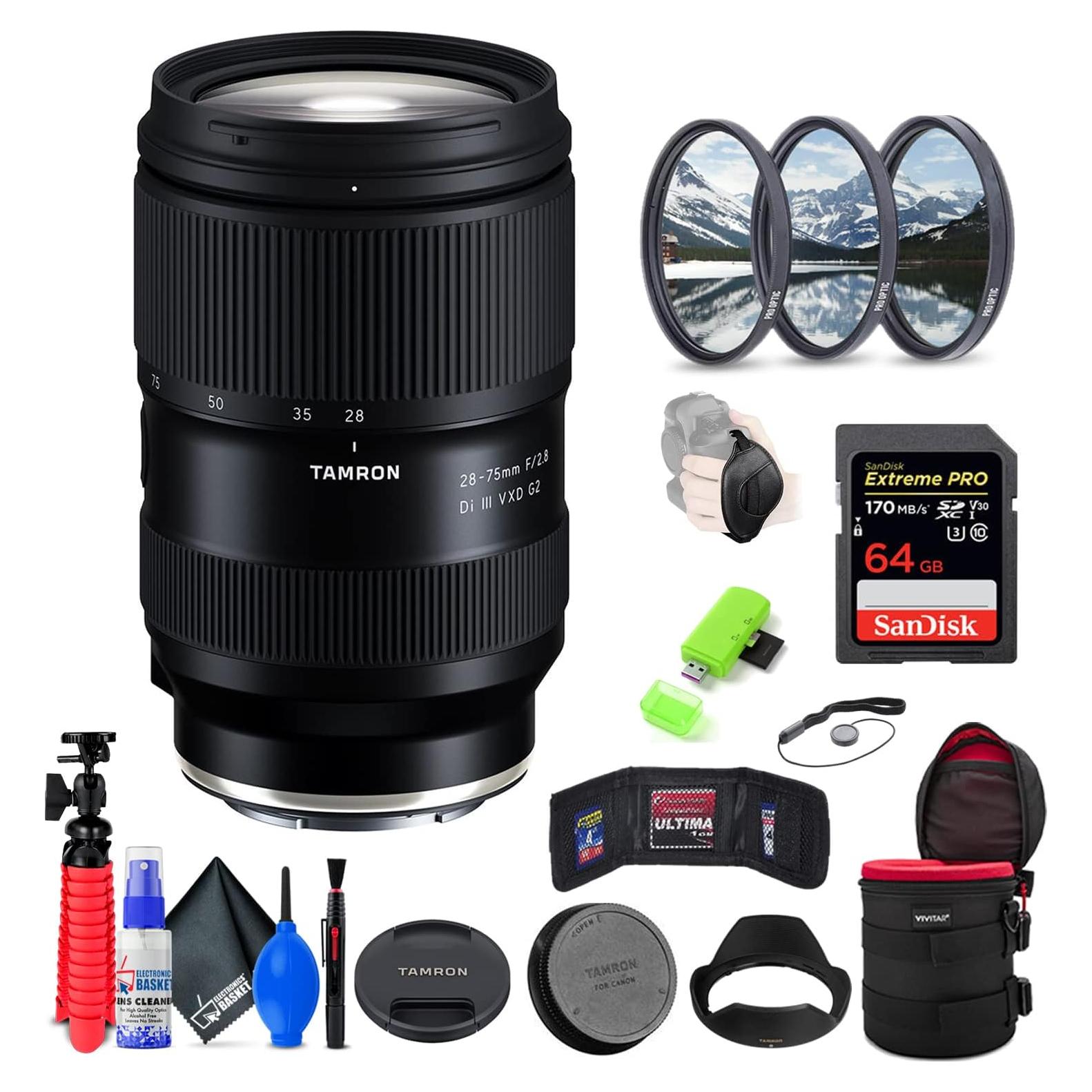 Lente Tamron 28-75mm f/2.8 Di III VXD G2 para Sony E + Accesorios