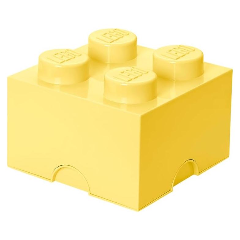 Caja de Almacenamiento LEGO Ladrillo 4 Amarillo 5.6L