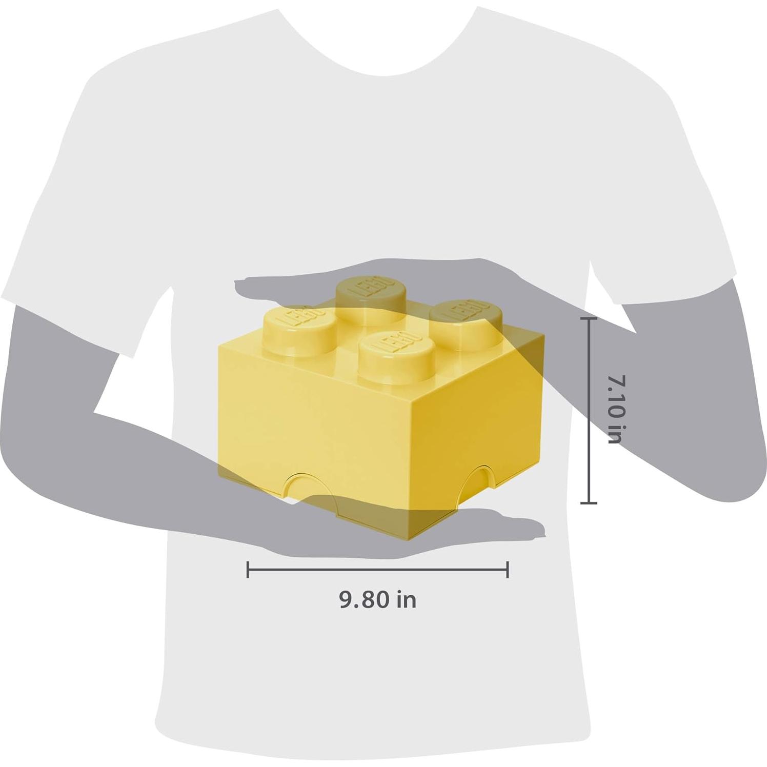 Caja de Almacenamiento LEGO Ladrillo 4 Amarillo 5.6L