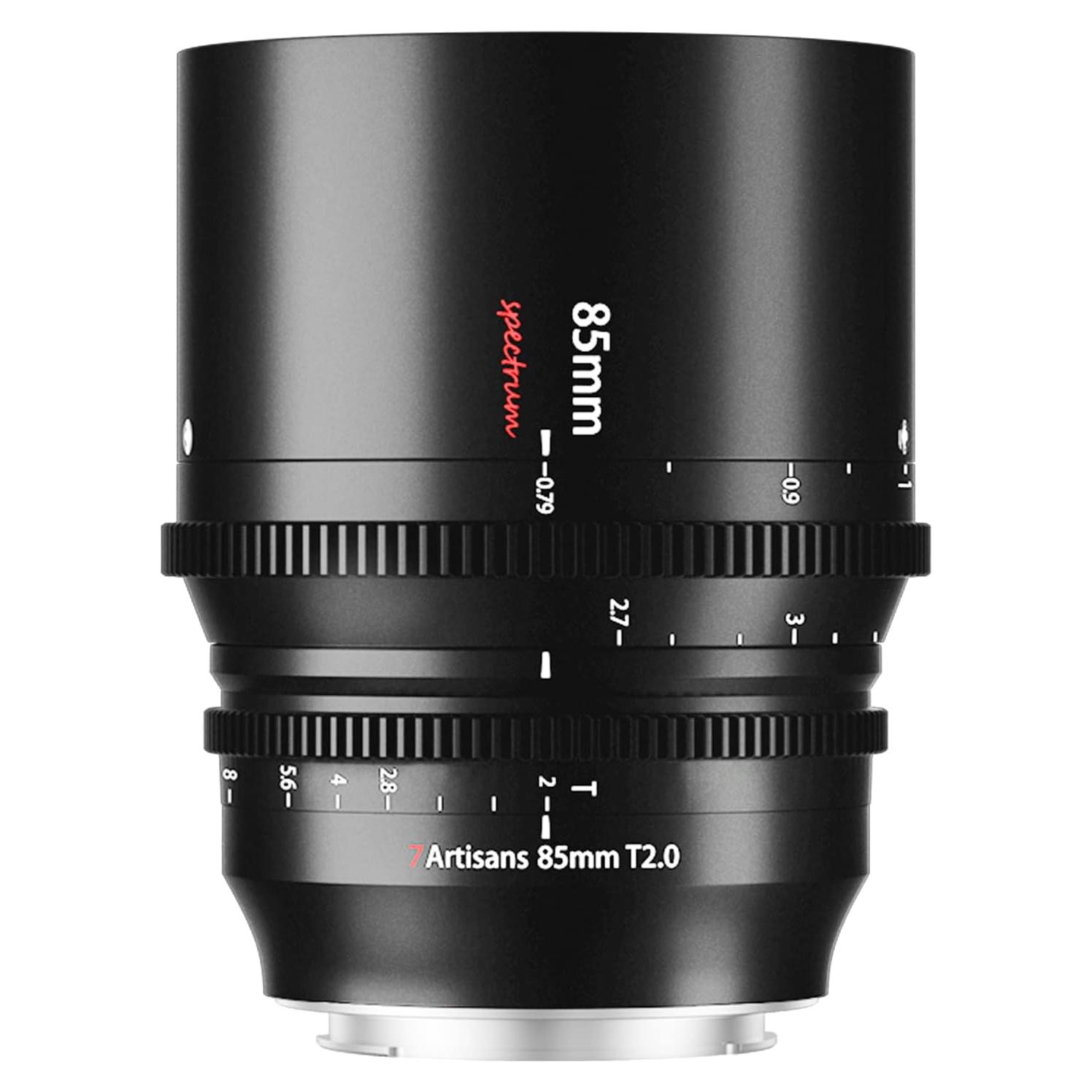 Lente Cine 85mm T2.0 7artisans L-Mount Enfoque Manual