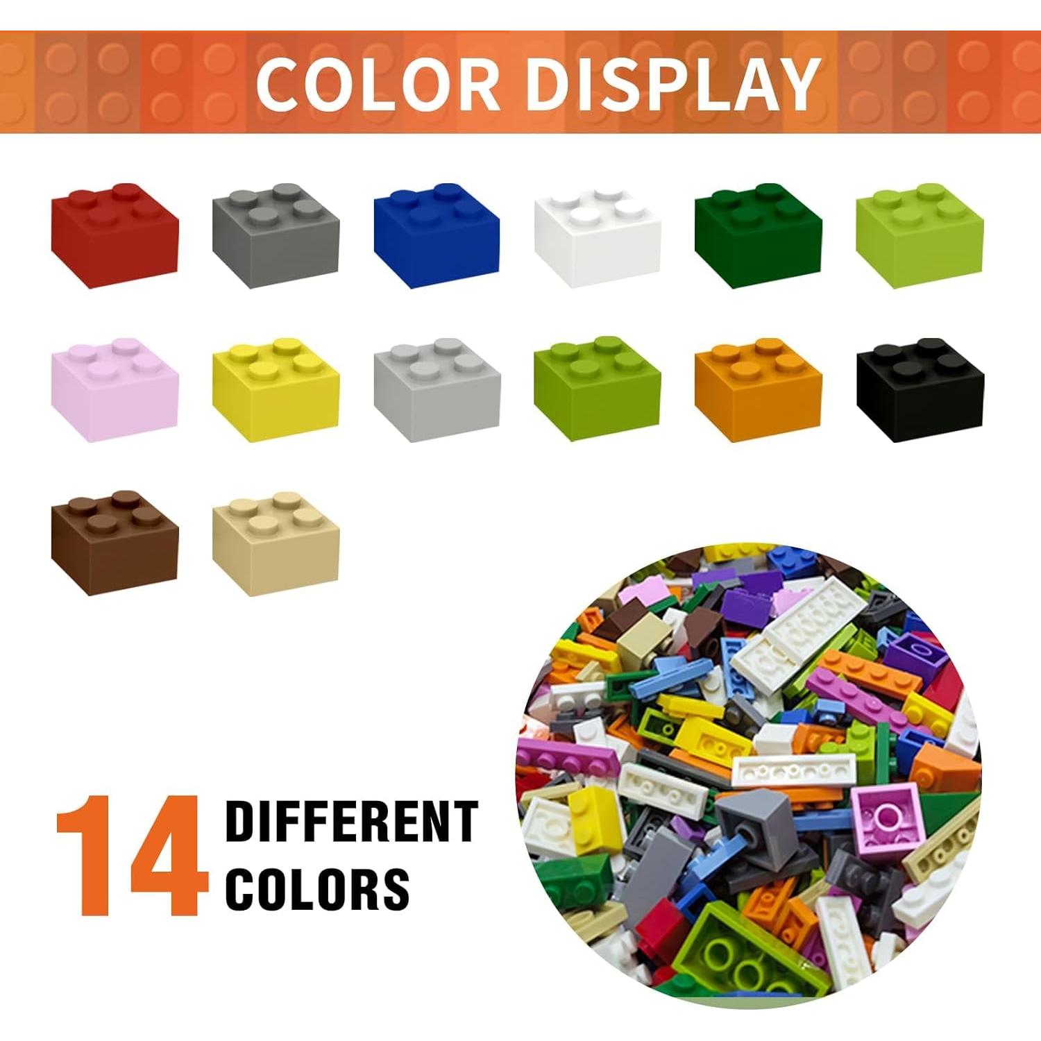 Set de Ladrillos de Construcción WYSWYG 1200 Piezas Multicolor