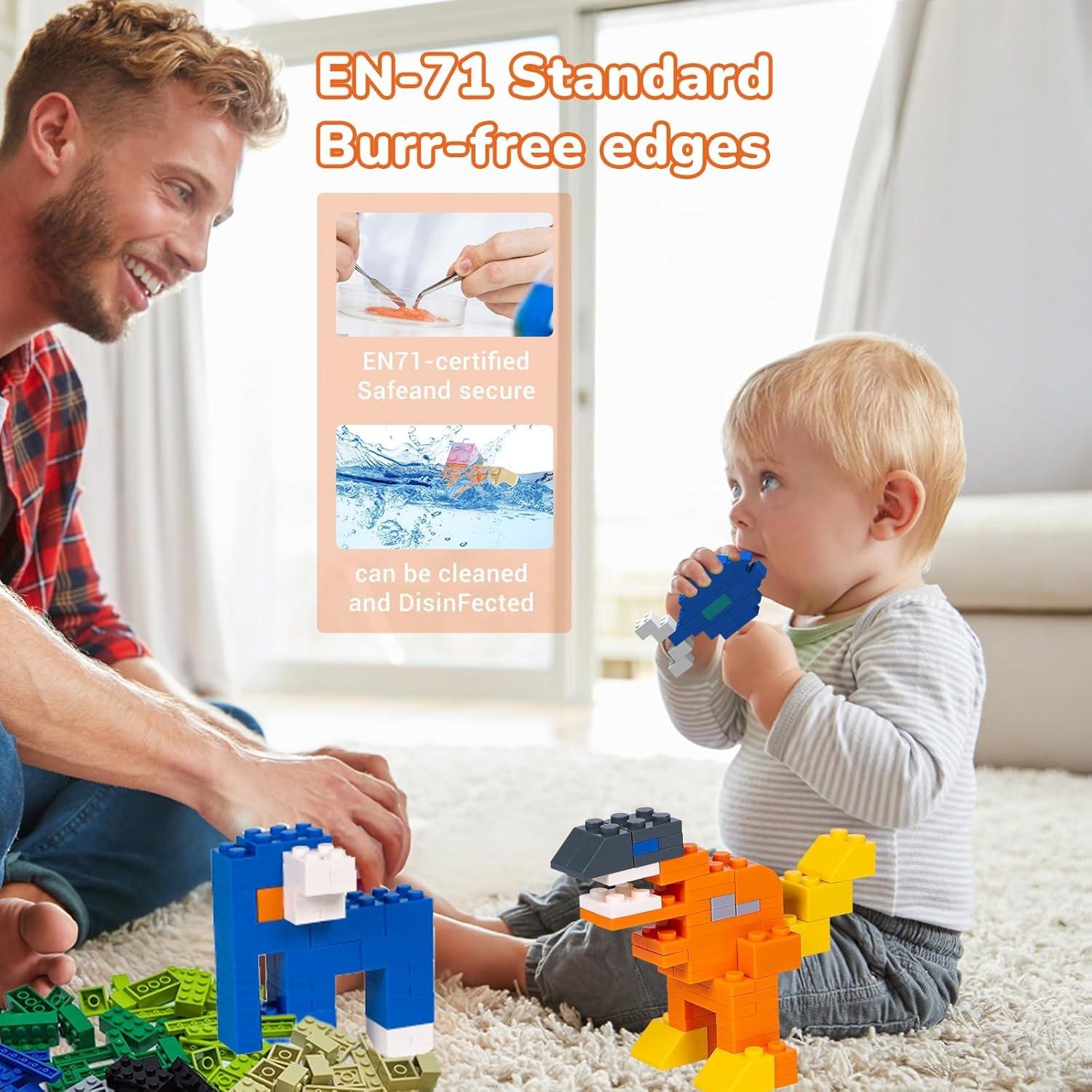 Set de Ladrillos de Construcción WYSWYG 1200 Piezas Multicolor