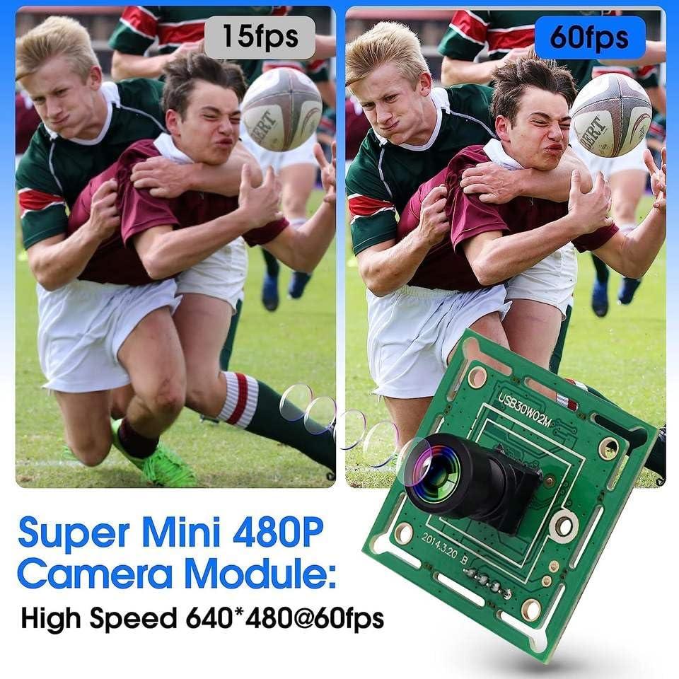 Cámara USB IFWATER 0.3MP Gran Angular 120° 60fps para Raspberry Pi