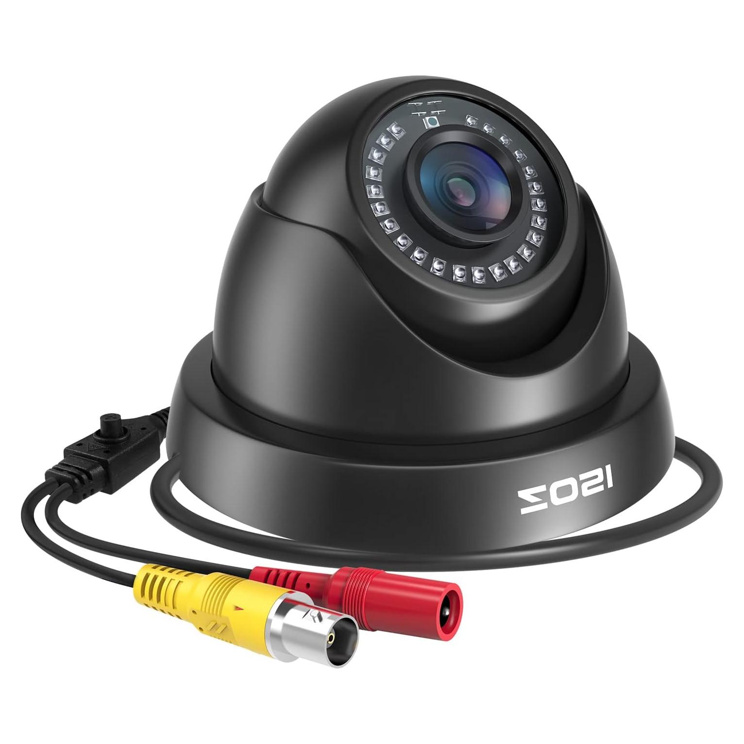 Cámara Domo ZOSI 2MP FHD 1080p con Visión Nocturna 24m