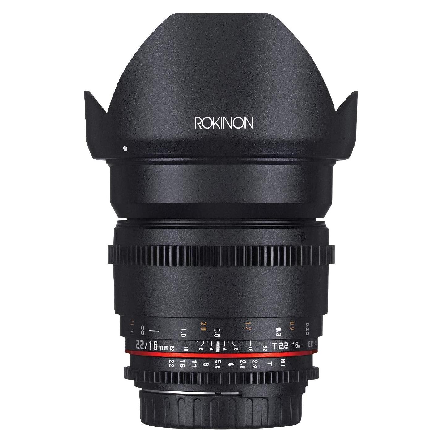 Lente Cine Rokinon 16mm T2.2 Gran Angular para Nikon