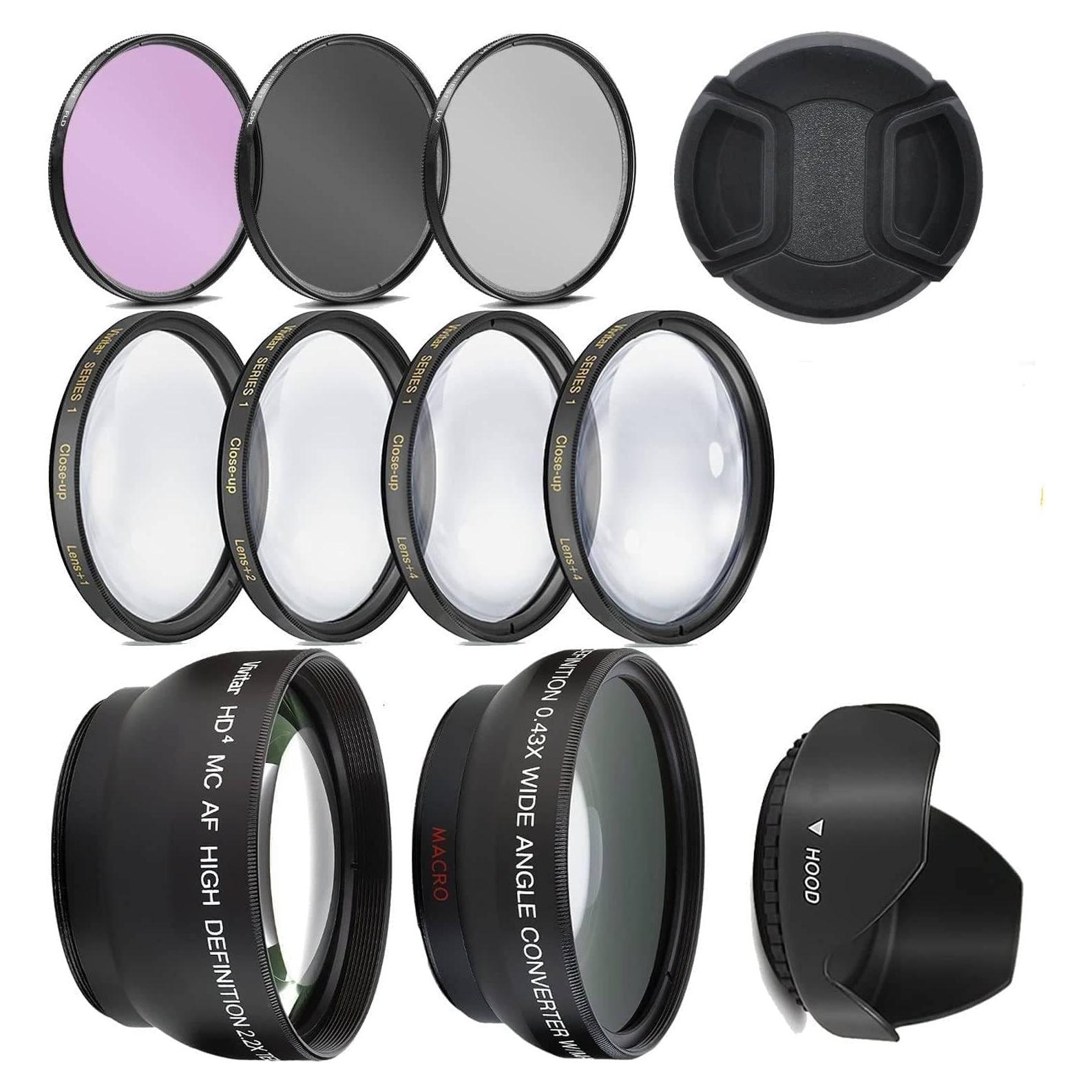 Kit de Lente Gran Angular y Telefoto OPTURA HD 52mm para Nikon