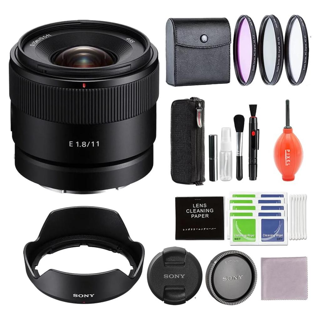 Lente Sony E 11mm F1.8 Ultra Gran Angular + Kit de Filtros