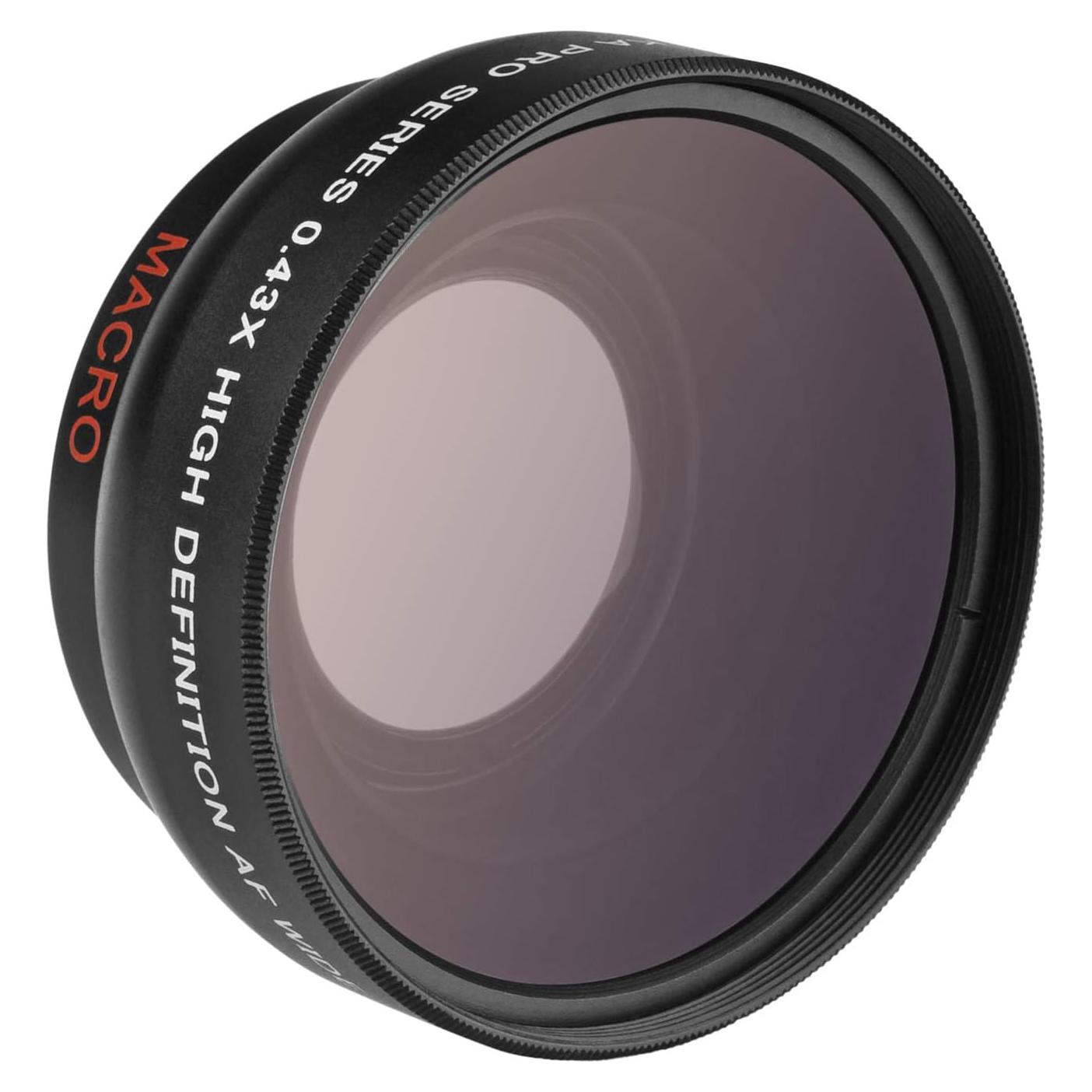 Lente Gran Angular Opteka 0.43x con Macro 10x para Cámaras 49mm/52mm