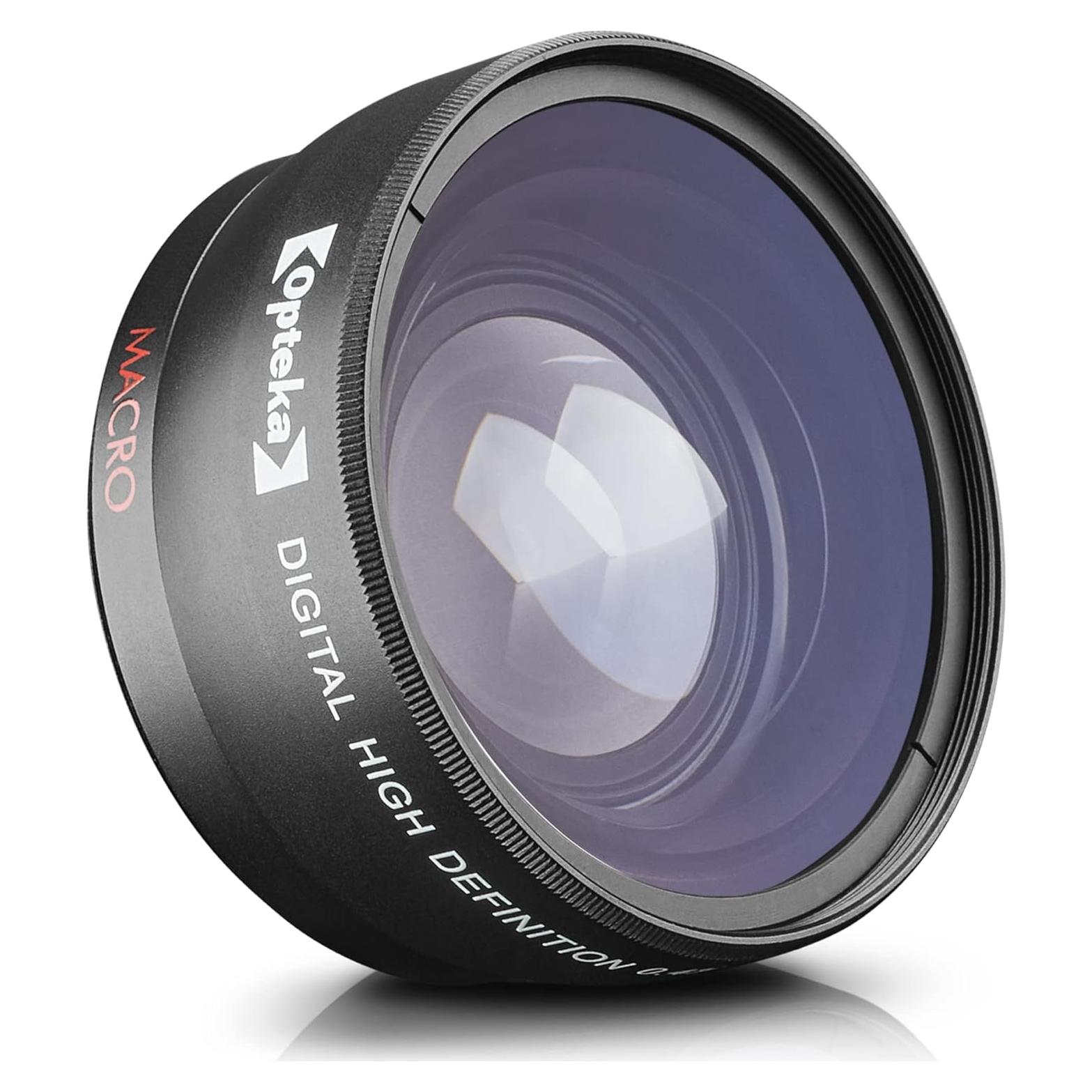 Lente Gran Angular Opteka 0.43x 58mm para Canon, Nikon, Sony