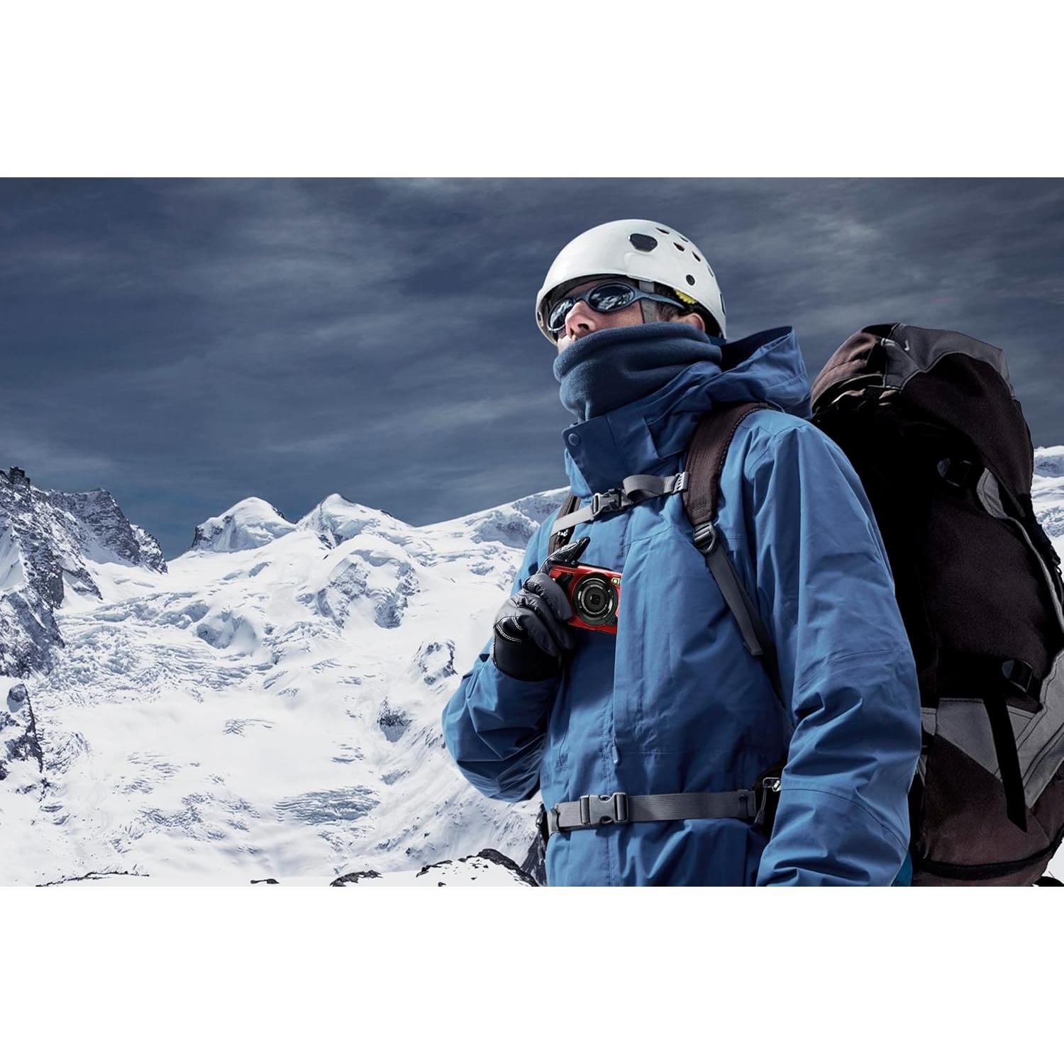 Cámara Digital OM SYSTEM Tough TG-7 Roja, Impermeable 15m, Video 4K