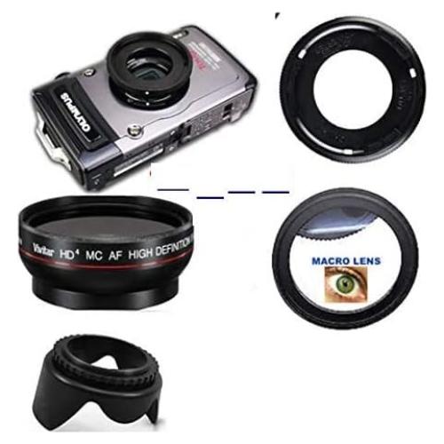 Lente Gran Angular 0.43x + Macro para Olympus Tough TG5 TG4