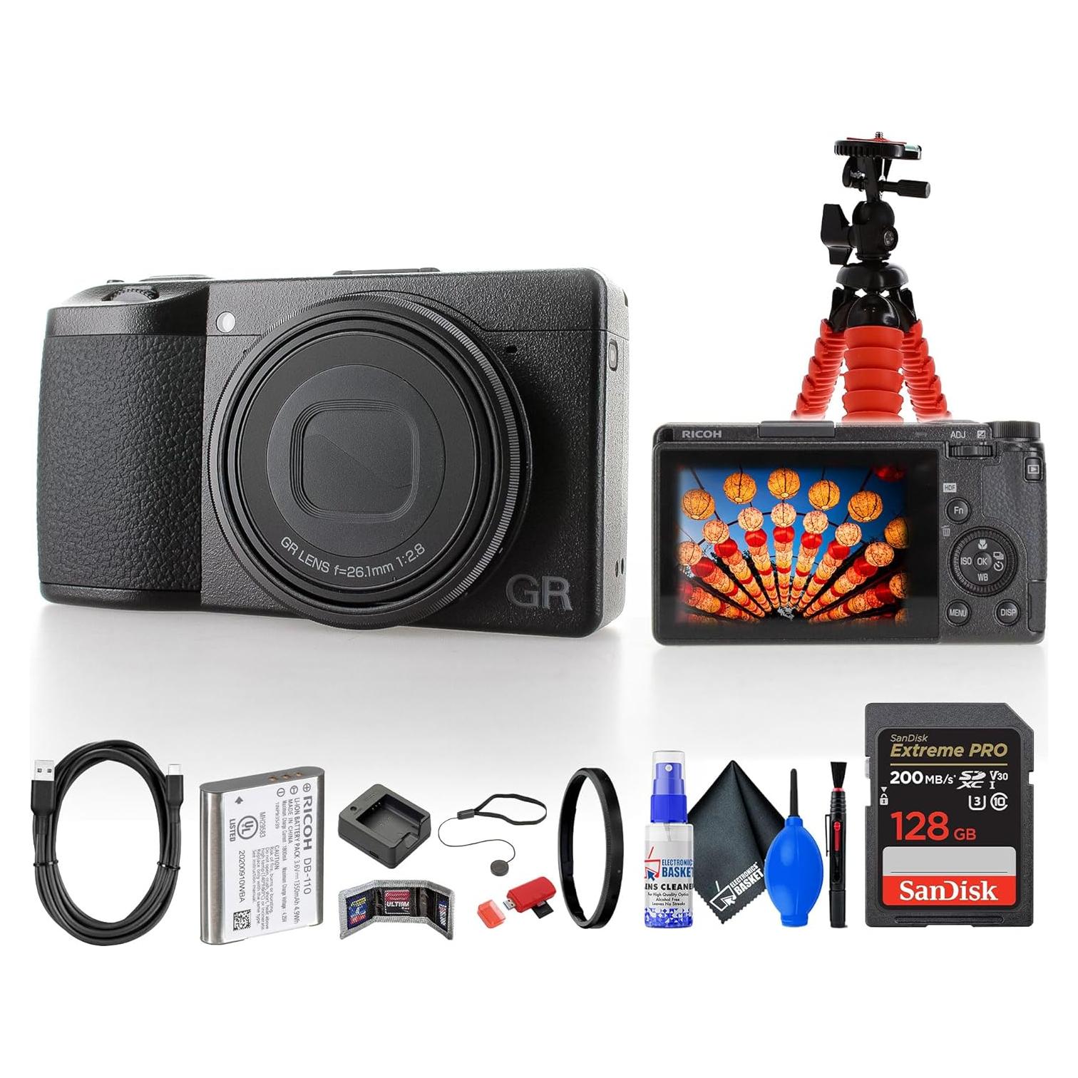 Cámara Digital Ricoh GR IIIx HDF 24.2MP + Accesorios Completo