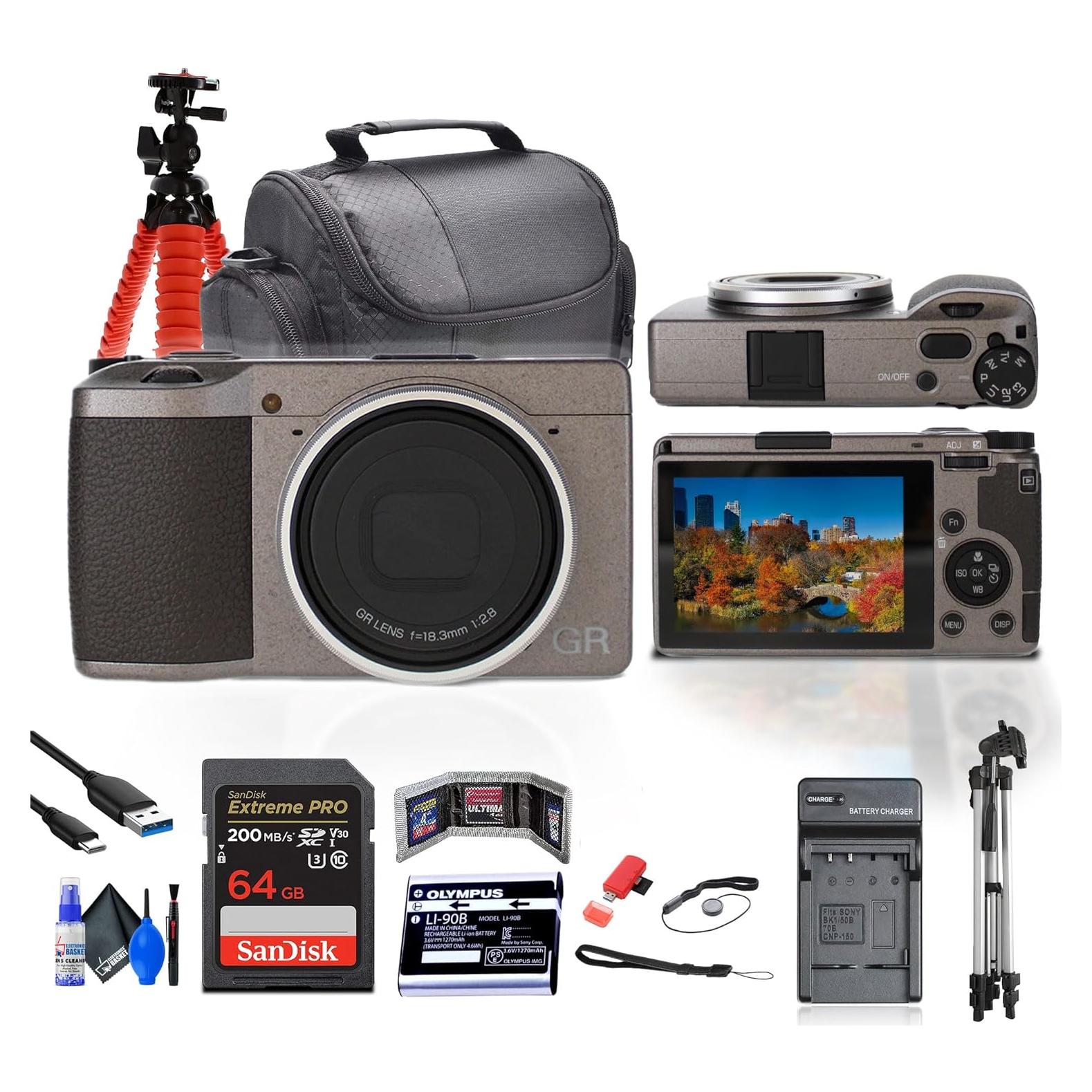 Cámara Digital Ricoh GR III Edición Diario 24.2MP 64GB Accesorios