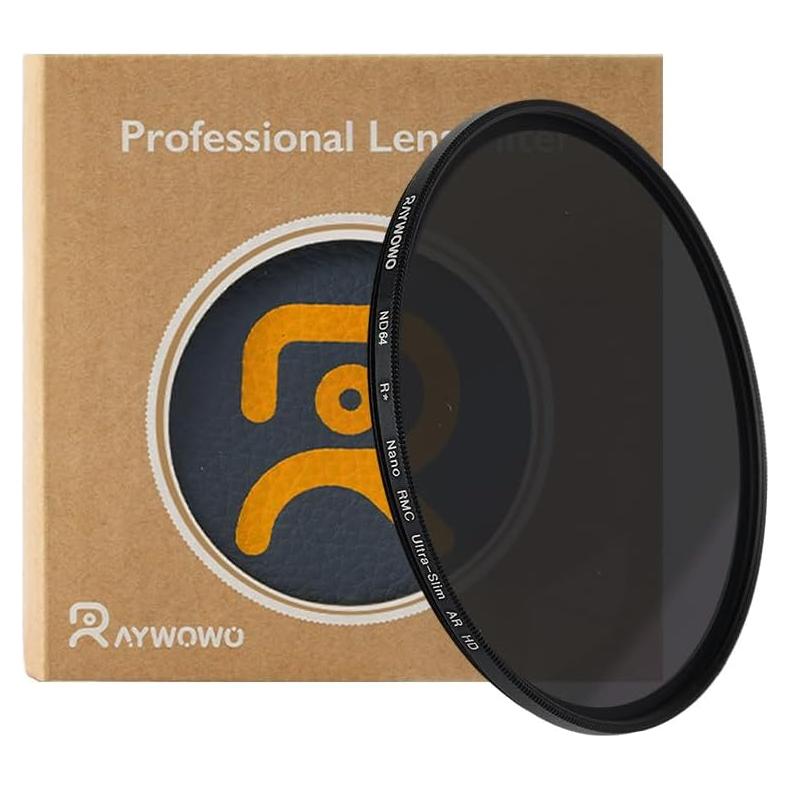 Filtro ND ajustable RAYWOWO ND64 82mm para cámara DSLR
