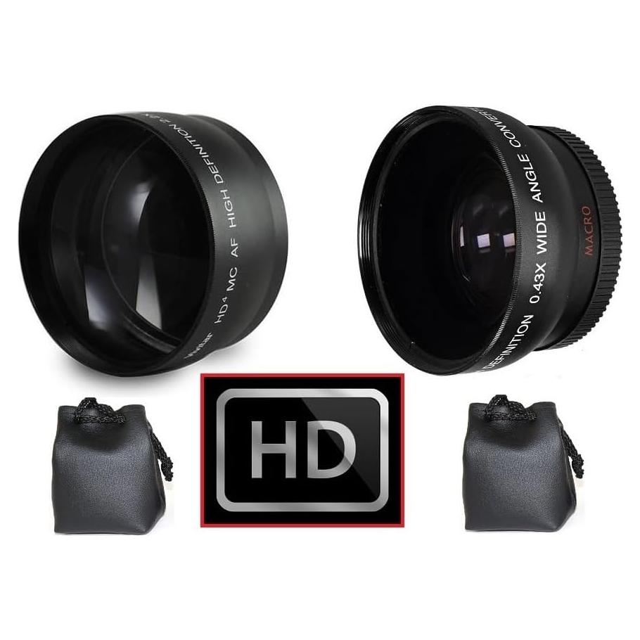 Kit de Lentes Gran Angular y Telephoto Pro Ser 43mm para Canon EOS M