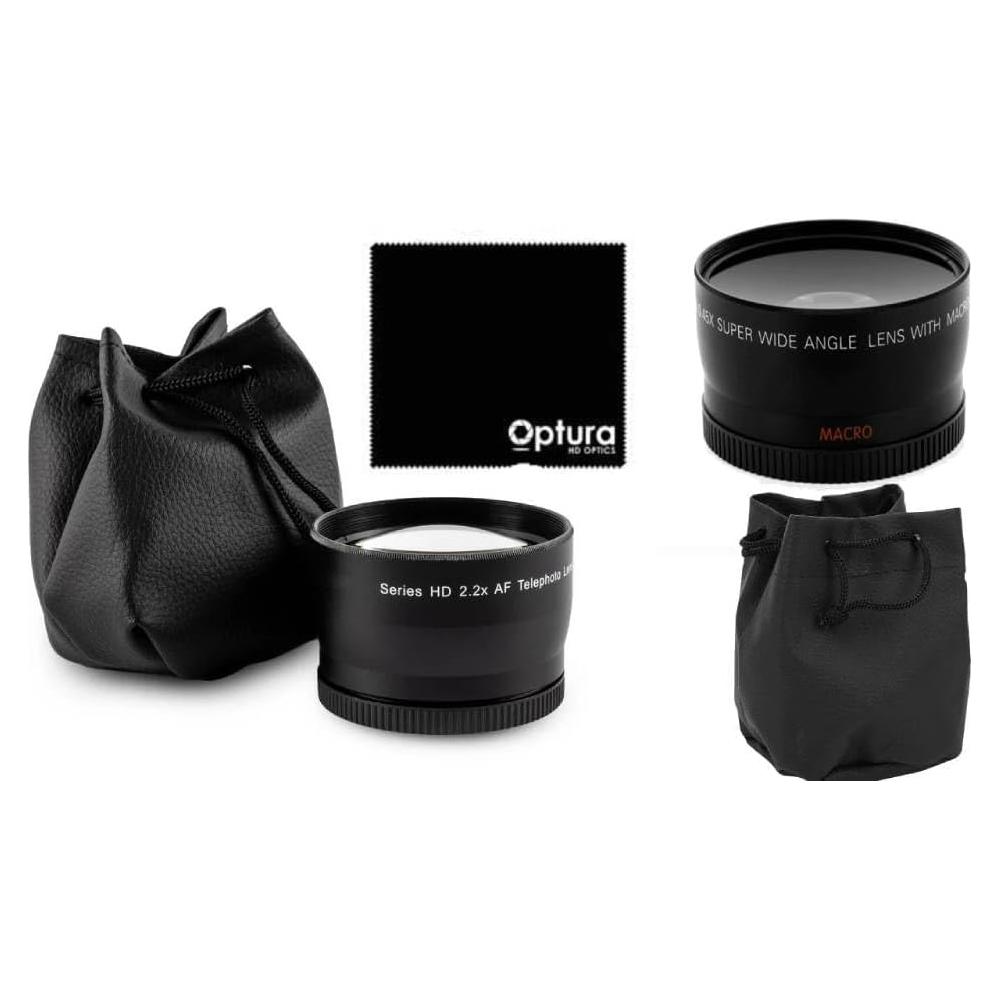 Juego de Lentes Telefoto y Gran Angular OPTURA para Samsung NX