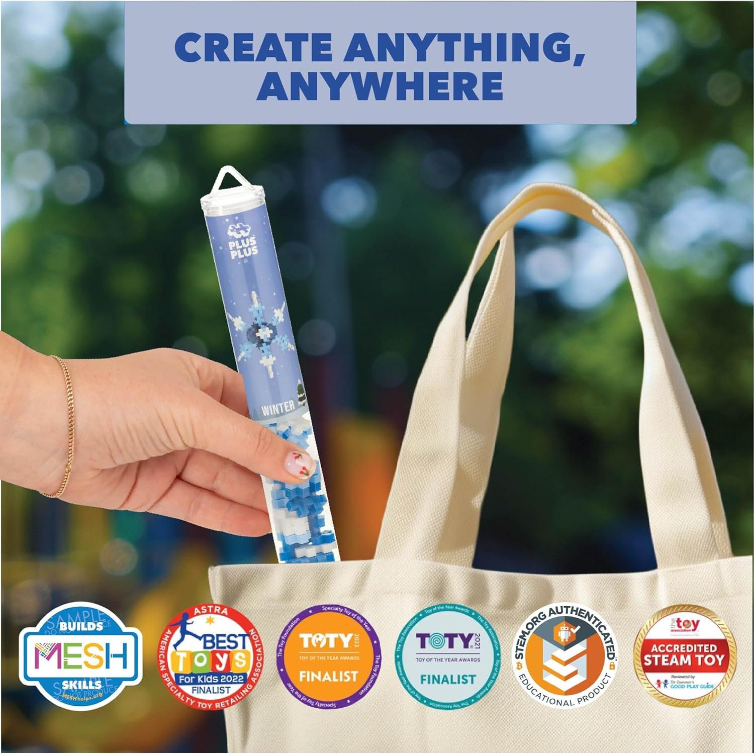 Plus Plus Juego de Bloques 3D Multicolor 70 Piezas